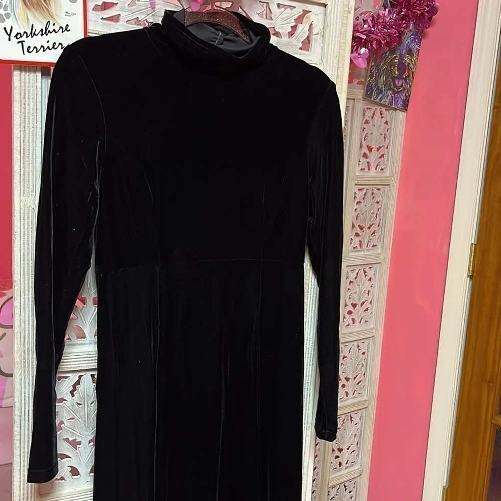 Moda Intl Velvet Dress - Picture 2 of 5